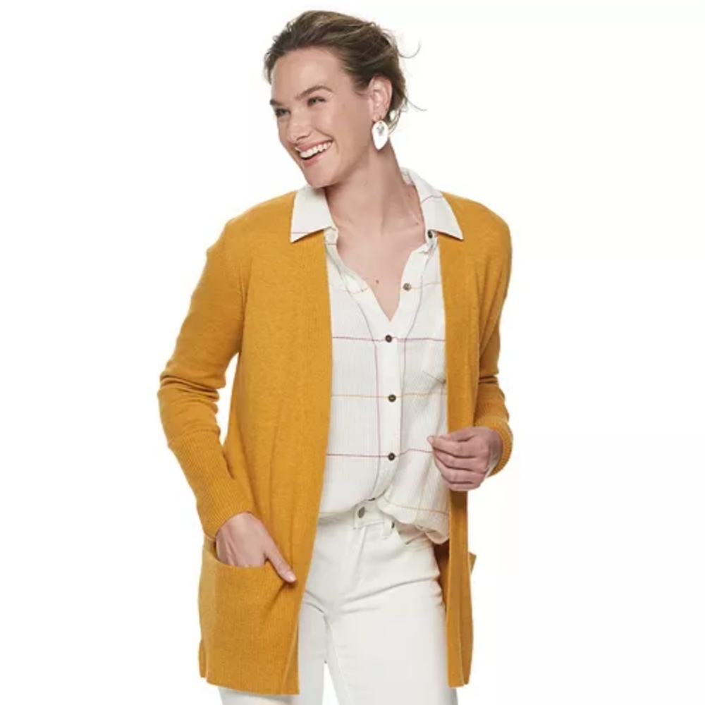 80 Park Burnt Orange Cardigan